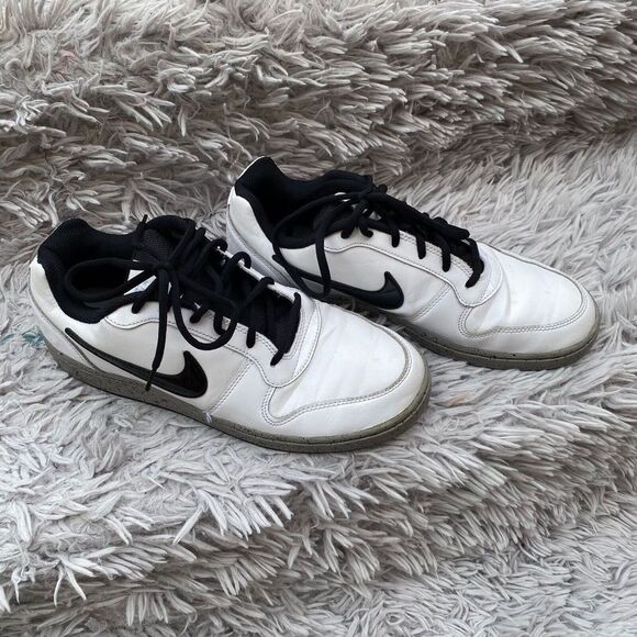 Nike  Ebernon Low White Cement 2019 - CK0034-100 Men’s Size 8.5 Pre Owned - Picture 3 of 16